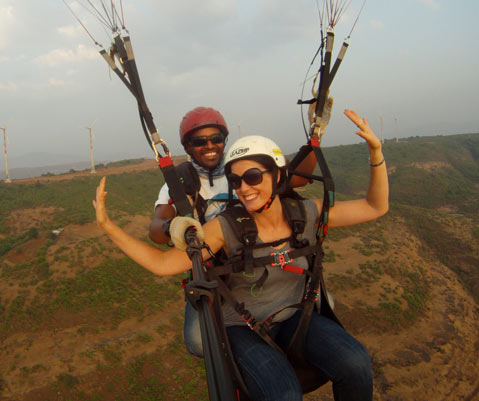 tandem paragliding with fly nirvana